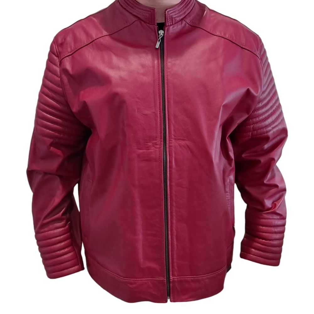 Men's Stylish Red Bomber Jacket